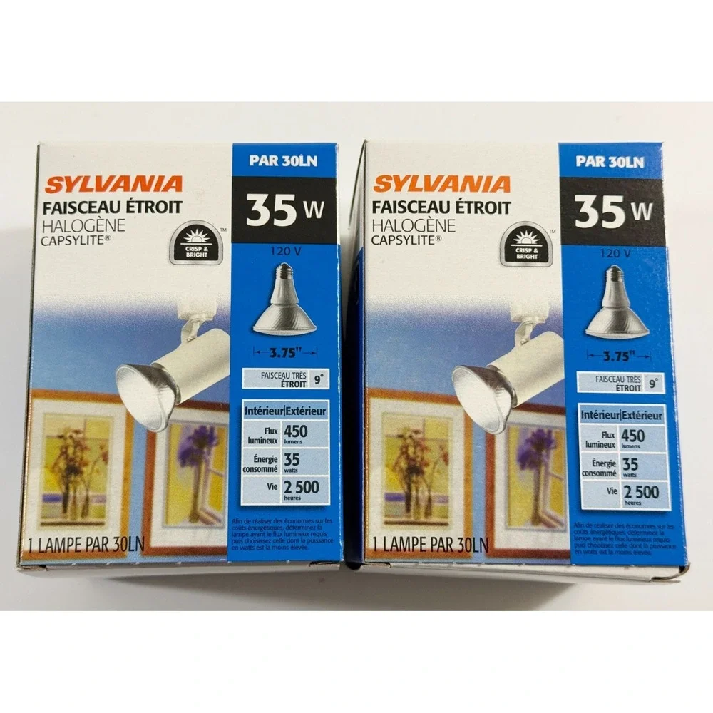SYLVANIA‎ 35PAR30LN/CAP/SPL/NSP Light Bulbs LOT OF 2